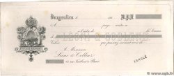 Francs Épreuve FRANCE regionalismo e varie Vaugenlieu 1863 DOC.Chèque BB