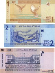 Lot de 3 Billets SUDAN  2006 P.LOT fST+