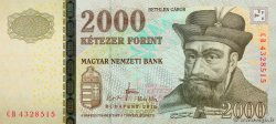 2000 Forint UNGARN  2010 P.198c ST