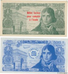 2 billets de 100 Nouveaux Francs BONAPARTE Scolaire FRANCE régionalisme et divers  1964 P.LOT