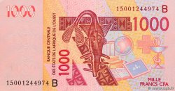 1000 Francs ESTADOS DEL OESTE AFRICANO  2015 P.215Bj FDC