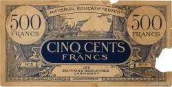 500 Francs Scolaire FRANCE regionalism and various  1940 