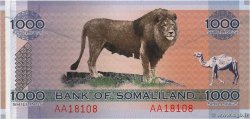 1000 Shillings SOMALILANDIA  2006 P.CS1 FDC
