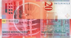 20 Francs SWITZERLAND  1994 P.68a VF