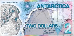 2 Dollars ANTARCTIC  2007  UNC