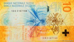 10 Francs SUISSE  2016 P.75a ST