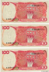 100 Rupiah Consécutifs INDONESIEN  1984 P.122a ST