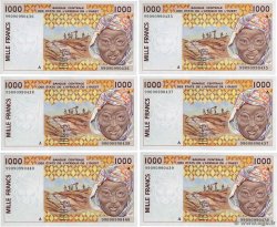 1000 Francs Consécutifs STATI AMERICANI AFRICANI  1999 P.111Ai