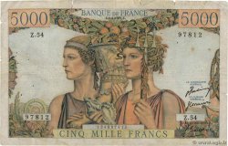 5000 Francs TERRE ET MER FRANCIA  1951 F.48.04