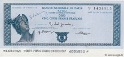500 Francs FRENCH WEST AFRICA Abidjan 1975 DOC.Chèque SC
