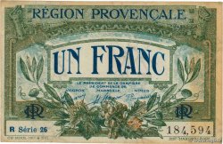 1 Franc FRANCE Regionalismus und verschiedenen Alais, Arles, Avignon, Gap, Marseille, Nîmes, Toulon 1918 JP.102.18