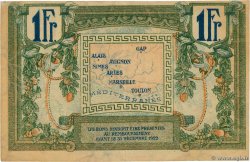 1 Franc FRANCE regionalismo y varios Alais, Arles, Avignon, Gap, Marseille, Nîmes, Toulon 1918 JP.102.18 MBC+
