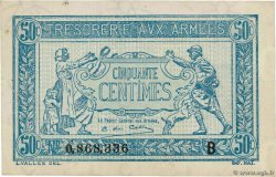 50 Centimes TRÉSORERIE AUX ARMÉES 1917 FRANCIA  1917 VF.01.02