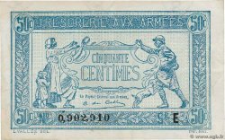 50 Centimes TRÉSORERIE AUX ARMÉES 1917 FRANCIA  1917 VF.01.05 BB
