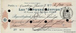 4500 Francs FRANCE regionalismo y varios Paris 1927 DOC.Chèque
