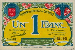 1 Franc FRANCE regionalism and miscellaneous Grenoble 1917 JP.063.20
