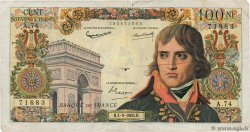 100 Nouveaux Francs BONAPARTE FRANCIA  1960 F.59.07 MB