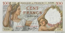 100 Francs SULLY FRANKREICH  1939 F.26.18 fST+