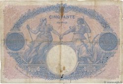 50 Francs BLEU ET ROSE FRANCE  1912 F.14.25 B+