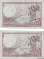 5 Francs FEMME CASQUÉE Consécutifs FRANCE  1933 F.03.17 pr.SUP