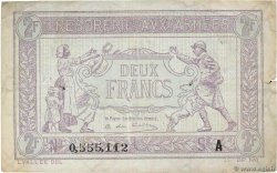 2 Francs TRÉSORERIE AUX ARMÉES FRANCE  1917 VF.05.01 VF-