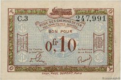 0,10 Franc FRANCE regionalism and miscellaneous  1923 JP.135.02 VF+