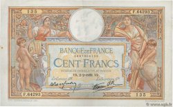 100 Francs LUC OLIVIER MERSON type modifié FRANCE  1939 F.25.41 VF+