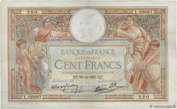 100 Francs LUC OLIVIER MERSON type modifié FRANCIA  1937 F.25.07 BB