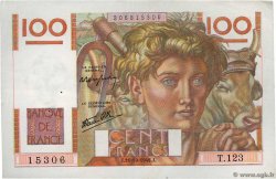 100 Francs JEUNE PAYSAN FRANCE  1946 F.28.10 TTB+