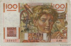 100 Francs JEUNE PAYSAN FRANCIA  1946 F.28.08 q.BB
