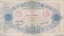 500 Francs BLEU ET ROSE FRANCIA  1936 F.30.37
