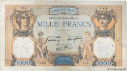 1000 Francs CÉRÈS ET MERCURE type modifié FRANCIA  1938 F.38.31 BC+