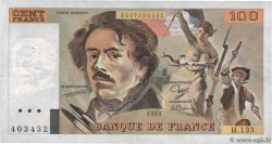 100 Francs DELACROIX modifié FRANCIA  1989 F.69.13a MBC