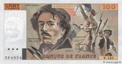 100 Francs DELACROIX modifié FRANCE  1987 F.69.11 SUP