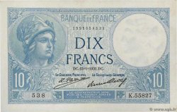 10 Francs MINERVE FRANKREICH  1931 F.06.15