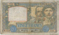 20 Francs TRAVAIL ET SCIENCE FRANCIA  1940 F.12.09 MB