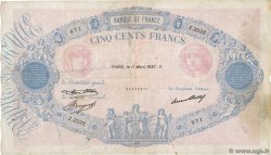 500 Francs BLEU ET ROSE FRANCIA  1937 F.30.38 q.MB