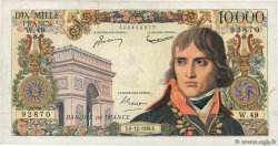 10000 Francs BONAPARTE FRANCIA  1956 F.51.06 q.BB