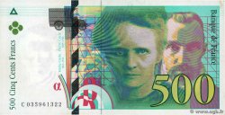 500 Francs PIERRE ET MARIE CURIE FRANKREICH  1995 F.76.02
