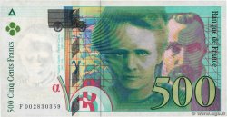 500 Francs PIERRE ET MARIE CURIE FRANCE  1994 F.76.01 pr.TTB