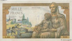 1000 Francs DÉESSE DÉMÉTER FRANKREICH  1942 F.40.02