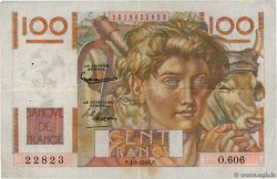 100 Francs JEUNE PAYSAN FRANCE  1954 F.28.43a TTB