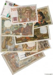 Lot 8 billets BdF : Les 100 Francs au XXe siècle FRANCIA  1950 F.LOT