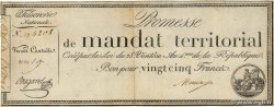 25 Francs avec série FRANCIA  1796 Ass.59b MBC