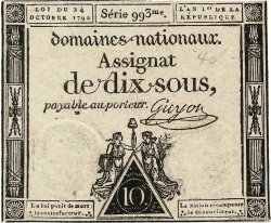 10 Sous FRANCE  1792 Ass.34a