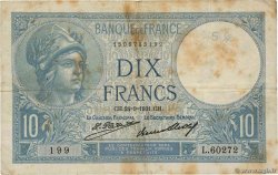 10 Francs MINERVE FRANCE  1931 F.06.15