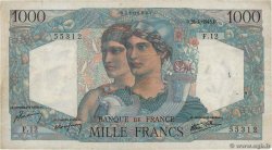 1000 Francs MINERVE ET HERCULE FRANKREICH  1945 F.41.02 fSS