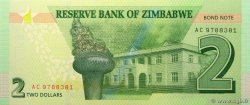 2 Dollars SIMBABWE  2016 P.99 ST