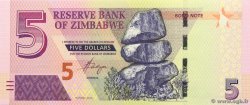 5 Dollars ZIMBABWE  2016 P.100 UNC