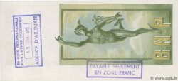 100 Francs FRENCH WEST AFRICA Abidjan 1975 DOC.Chèque fST